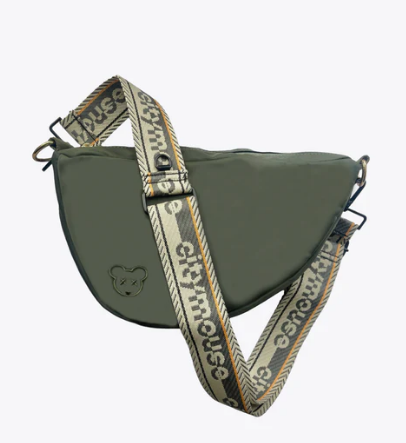 Crossbody Bag in Olive Green Color